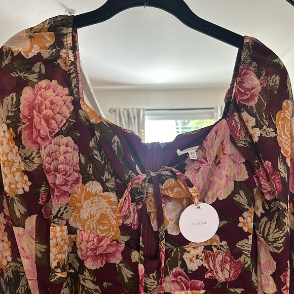 VICI Spicing Things Up Floral Mesh Maxi Dress XS NWT - Picture 8 of 13